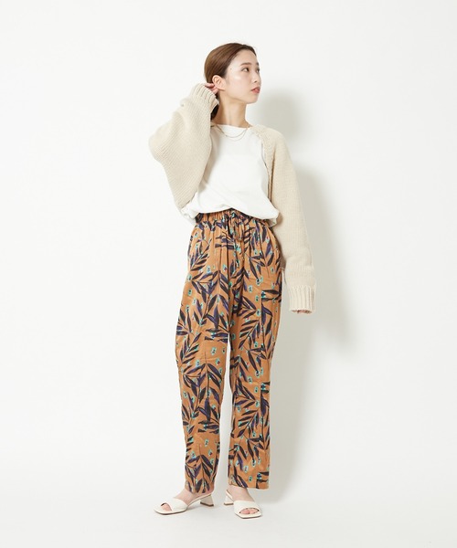 CIAOPANIC（チャオパニック）の「柄イージーパンツ（その他パンツ・レディース・アイボリー/キャメル・FREE）」の6枚目の写真