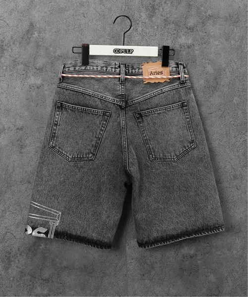 ARIES（アリーズ）の「【ARIES / アリーズ】 TEMPLE ACIDWASH DENIM SHORTS（デニムパンツ・メンズ・ブラック・30）」の11枚目の写真