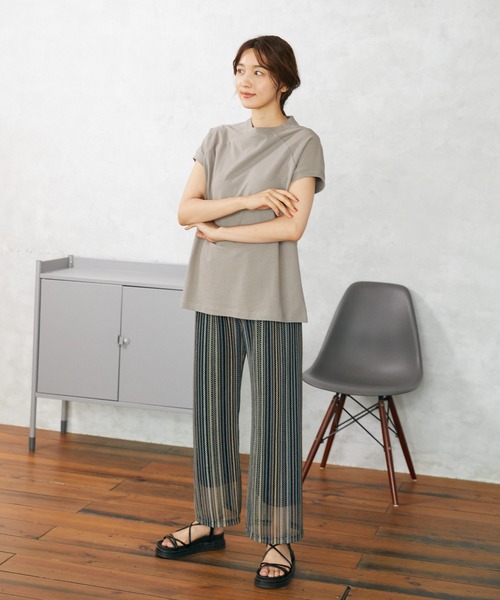 Rewde(ルゥデ)の「マルチストライプジャガードパンツ(1R12-07074)(その他パンツ・レディース・ブラック/グレー/ブルー・M)」の14枚目の写真