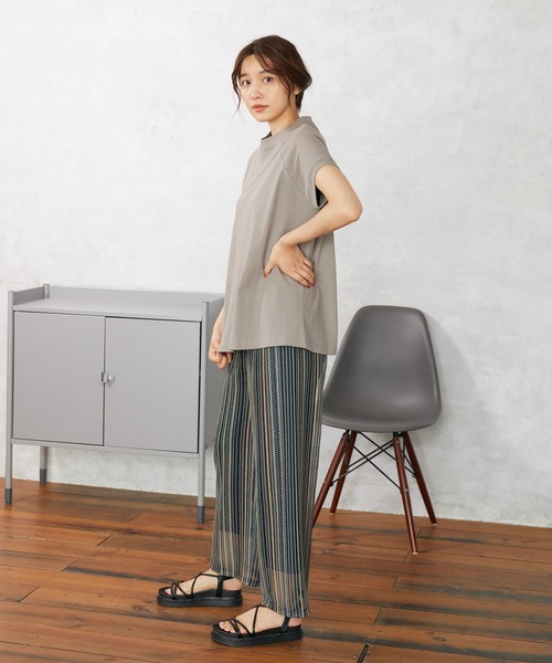 Rewde(ルゥデ)の「マルチストライプジャガードパンツ(1R12-07074)(その他パンツ・レディース・ブラック/グレー/ブルー・M)」の15枚目の写真
