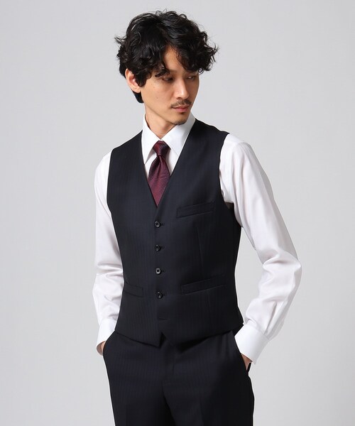 Sサイズ スーツベスト Takeo シャドーオルタネイトストライプベスト スーツベスト Sサイズ Kikuchi タケオキクチ の