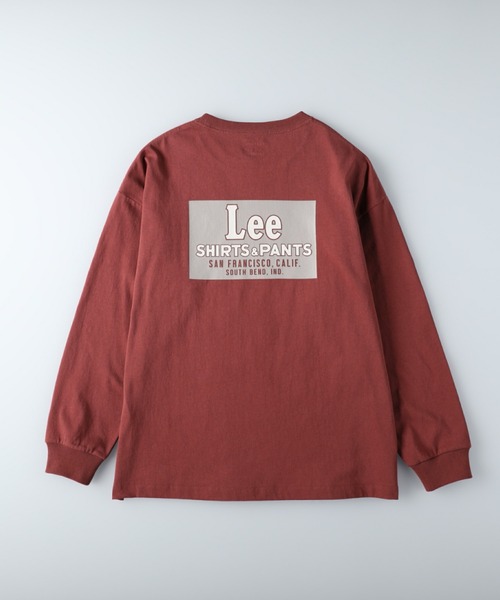 Lee（リー）の「【Lee】バックプリントロンＴ（Tシャツ/カットソー・レディース・キナリ/ワイン/ダークグレー・M/L）」の11枚目の写真