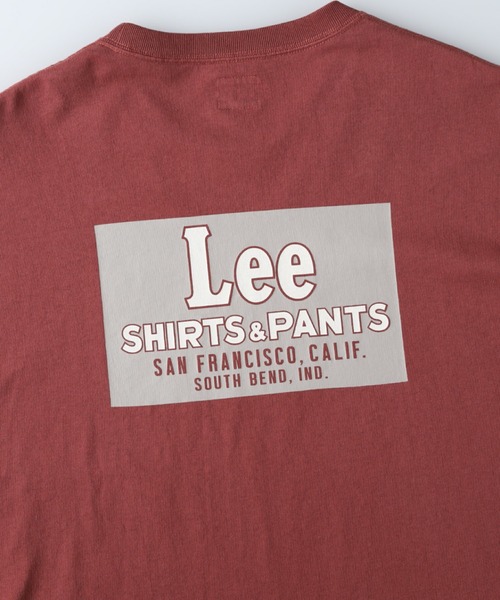 Lee（リー）の「【Lee】バックプリントロンＴ（Tシャツ/カットソー・レディース・キナリ/ワイン/ダークグレー・M/L）」の12枚目の写真