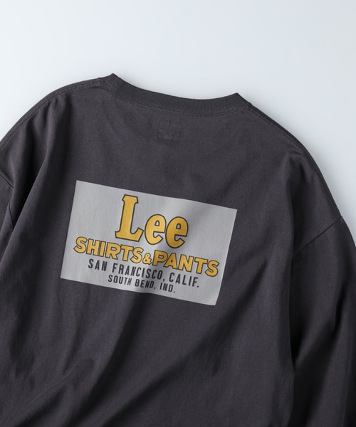 Lee（リー）の「【Lee】バックプリントロンＴ（Tシャツ/カットソー・レディース・キナリ/ワイン/ダークグレー・M/L）」の17枚目の写真
