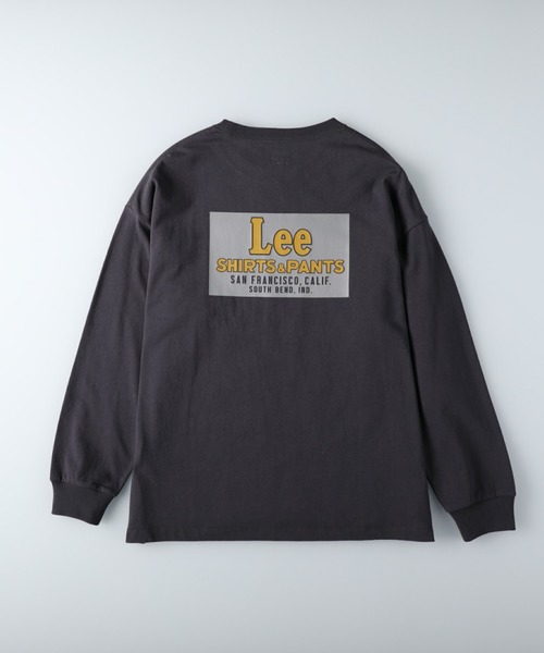 Lee（リー）の「【Lee】バックプリントロンＴ（Tシャツ/カットソー・レディース・キナリ/ワイン/ダークグレー・M/L）」の15枚目の写真