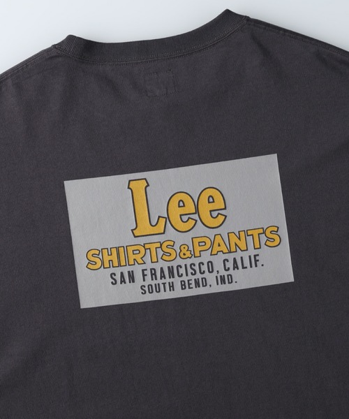 Lee（リー）の「【Lee】バックプリントロンＴ（Tシャツ/カットソー・レディース・キナリ/ワイン/ダークグレー・M/L）」の8枚目の写真