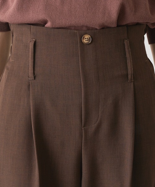 natural couture（ナチュラルクチュール）の「合皮ベルト付きタックパンツ（その他パンツ・レディース・ピンク/チェック/グリーン/ブラウン・FREE）」の13枚目の写真