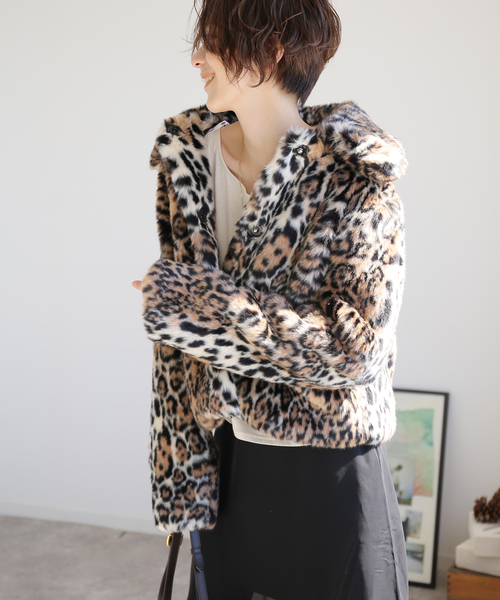 JAKKE フェイクファーショートコートU by Spick and span JAKKE フェイクファーショートコートU by Spick and span