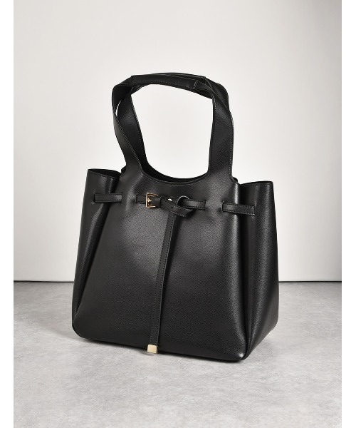 MONICA（モニカ）の「ベルトモチーフA4トートバッグ（トートバッグ・レディース・アイボリー/グレイッシュベージュ/ブラック/ピンクベージュ/オリーブ・FREE）」の11枚目の写真