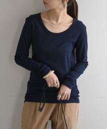 and it_ | 【日本製】 涙開きスムースコットンロングカットソー(Tシャツ/カットソー)