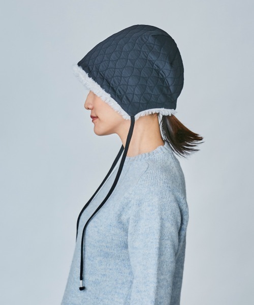 OVERRIDE（オーバーライド）の「OVERRIDE QUILTING FAKEFUR BONNET（ハット・レディース・オリーブ/ブラック・FREE）」の13枚目の写真