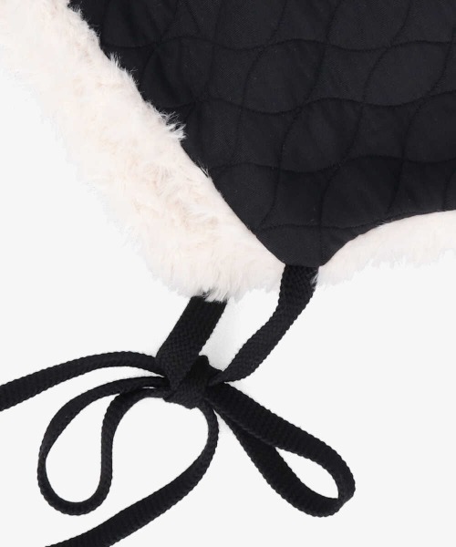 OVERRIDE（オーバーライド）の「OVERRIDE QUILTING FAKEFUR BONNET（ハット・レディース・オリーブ/ブラック・FREE）」の9枚目の写真