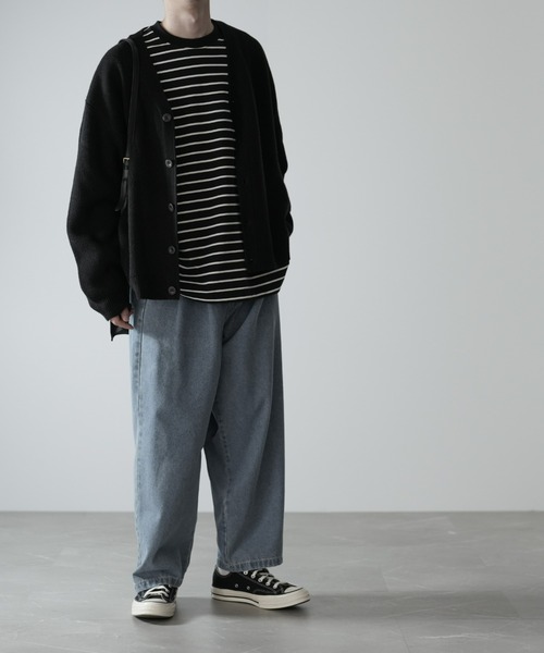 RUUBON（ルーボン）の「【RUUBON】rustic heavy weight cardigan / ラスティック ヘビーウエイト カーディガン（カーディガン/ボレロ・メンズ・ブラウン/グレー/ネイビー/ダークグレー/ナチュラル/ブラック/カーキ/チョコ/ベージュ/ライトベージュ/チャコールグレー・S/M/L）」の21枚目の写真