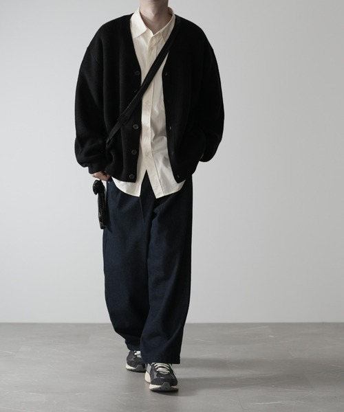 RUUBON（ルーボン）の「【RUUBON】rustic heavy weight cardigan / ラスティック ヘビーウエイト カーディガン（カーディガン/ボレロ・メンズ・ブラウン/グレー/ネイビー/ダークグレー/ナチュラル/ブラック/カーキ/チョコ/ベージュ/ライトベージュ/チャコールグレー・S/M/L）」の22枚目の写真