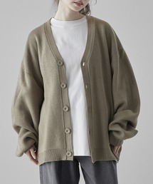 RUUBON（ルーボン）の「【RUUBON】rustic heavy weight cardigan   ラスティック ヘビーウエイト カーディガン（カーディガン/ボレロ）」