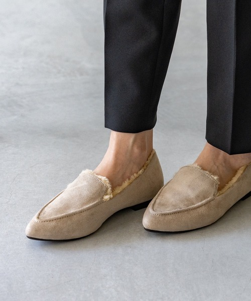 フェイクムートンパンプス モカシン（パンプス）｜menue（メヌエ）の