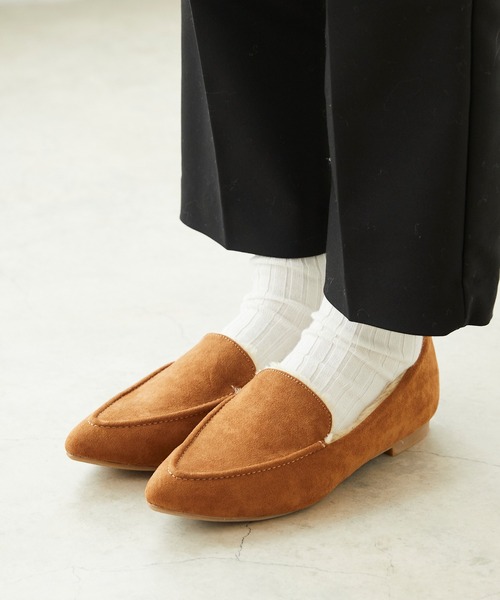 menue(メヌエ)の「フェイクムートンパンプス モカシン(パンプス・レディース・アイボリー/ブラック/ベージュ/グレイッシュベージュ/キャメル/チャコールグレー/レオパード/ライトグレー/ダークブラウン/ブラック系その他・XS/S/M/L/LL/3L)」の20枚目の写真