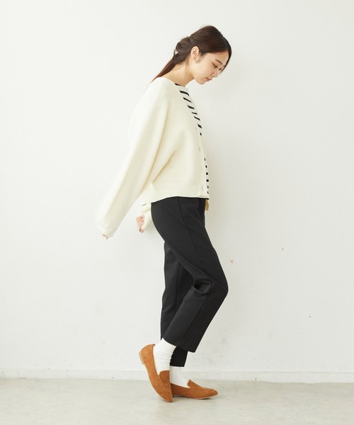 menue(メヌエ)の「フェイクムートンパンプス モカシン(パンプス・レディース・アイボリー/ブラック/ベージュ/グレイッシュベージュ/キャメル/チャコールグレー/レオパード/ライトグレー/ダークブラウン/ブラック系その他・XS/S/M/L/LL/3L)」の11枚目の写真