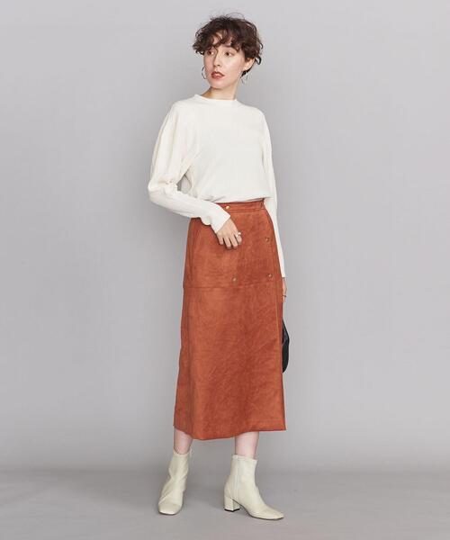 BEAUTY&YOUTH UNITED ARROWS(ビューティーアンドユースユナイテッドアローズ)の「BY ランダムリブ ボリュームスリーブカットソー(Tシャツ/カットソー・レディース・オフホワイト/オリーブ/ダークグレー・FREE)」の5枚目の写真