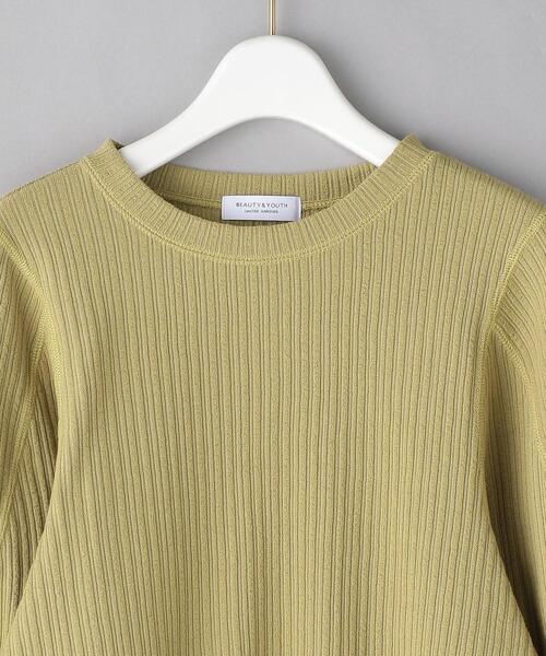 BEAUTY&YOUTH UNITED ARROWS(ビューティーアンドユースユナイテッドアローズ)の「BY ランダムリブ ボリュームスリーブカットソー(Tシャツ/カットソー・レディース・オフホワイト/オリーブ/ダークグレー・FREE)」の18枚目の写真