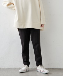 針抜きリブテーパードパンツ
