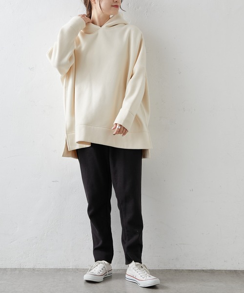 PUAL CE CIN(ピュアルセシン)の「針抜きリブテーパードパンツ(その他パンツ・レディース・ブラック/ブラウン/マスタード/ナチュラル・FREE)」の15枚目の写真