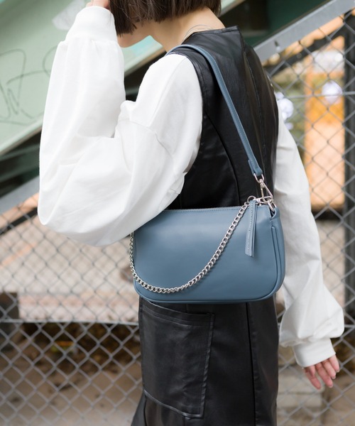 SpRay（スプレイ）の「ポ－チ付２ＷＡＹショルダ－バッグ（ショルダーバッグ・レディース・ブラック/ダークグリーン/ブルー/モカ/アイボリー/グリーン/ブラック系その他/シルバー・FREE）」の7枚目の写真