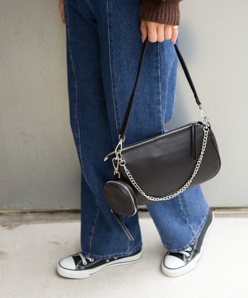 SpRay（スプレイ）の「ポ－チ付２ＷＡＹショルダ－バッグ（ショルダーバッグ・レディース・ブラック/ダークグリーン/ブルー/モカ/アイボリー/グリーン/ブラック系その他/シルバー・FREE）」の12枚目の写真