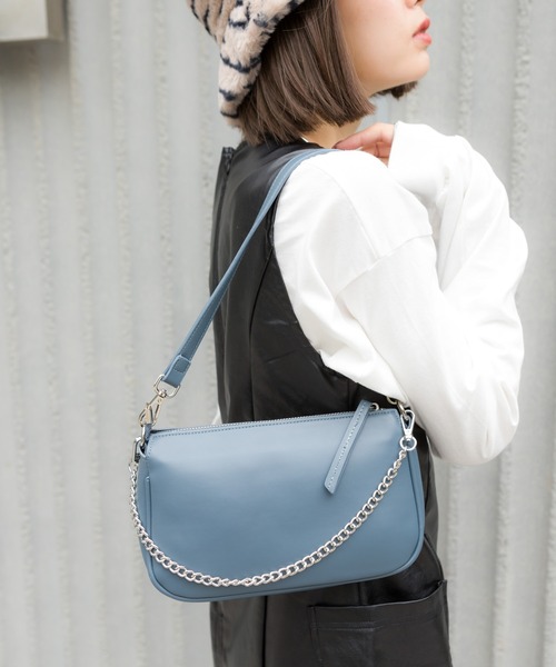 SpRay（スプレイ）の「ポ－チ付２ＷＡＹショルダ－バッグ（ショルダーバッグ・レディース・ブラック/ダークグリーン/ブルー/モカ/アイボリー/グリーン/ブラック系その他/シルバー・FREE）」の21枚目の写真