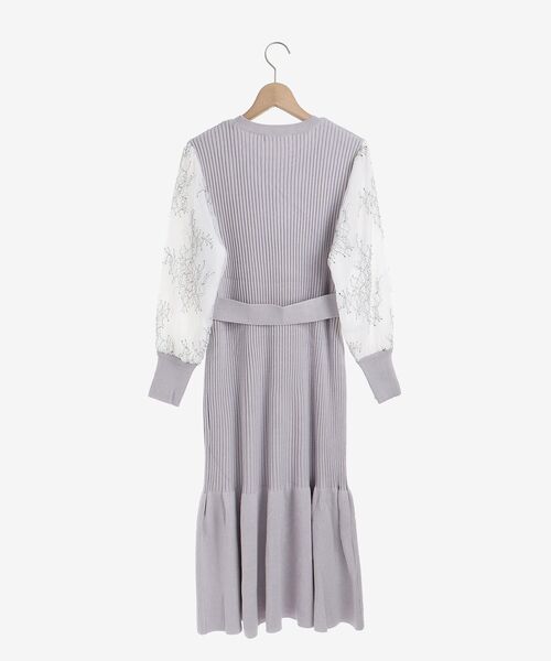 MAJESTIC LEGON（マジェスティックレゴン）の「レーススリーブマーメイドワンピース（ワンピース・レディース・アイボリー/ライトグレー/ピンクベージュ・MEDIUM/SMALL）」の11枚目の写真