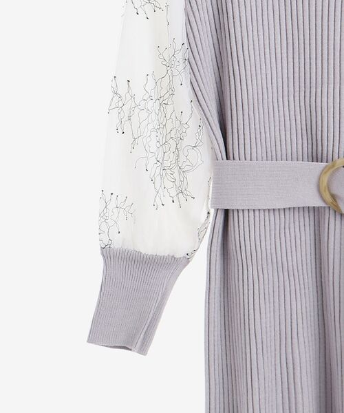 MAJESTIC LEGON（マジェスティックレゴン）の「レーススリーブマーメイドワンピース（ワンピース・レディース・アイボリー/ライトグレー/ピンクベージュ・MEDIUM/SMALL）」の9枚目の写真