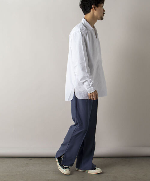 GLOSTER（グロスター）の「【GLOSTER/グロスター】サイドスリットフレアパンツ（その他パンツ・メンズ・ブラック/ダークグリーン/グレイッシュブルー・SMALL/MEDIUM/LARGE）」の14枚目の写真