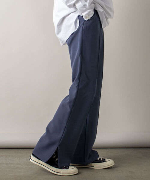 GLOSTER（グロスター）の「【GLOSTER/グロスター】サイドスリットフレアパンツ（その他パンツ・メンズ・ブラック/ダークグリーン/グレイッシュブルー・SMALL/MEDIUM/LARGE）」の10枚目の写真