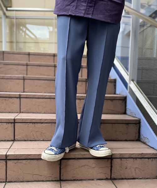 GLOSTER（グロスター）の「【GLOSTER/グロスター】サイドスリットフレアパンツ（その他パンツ・メンズ・ブラック/ダークグリーン/グレイッシュブルー・SMALL/MEDIUM/LARGE）」の15枚目の写真