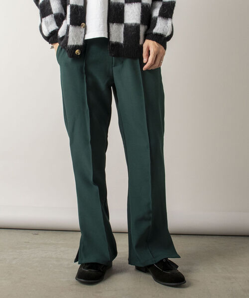 GLOSTER（グロスター）の「【GLOSTER/グロスター】サイドスリットフレアパンツ（その他パンツ・メンズ・ブラック/ダークグリーン/グレイッシュブルー・SMALL/MEDIUM/LARGE）」の22枚目の写真