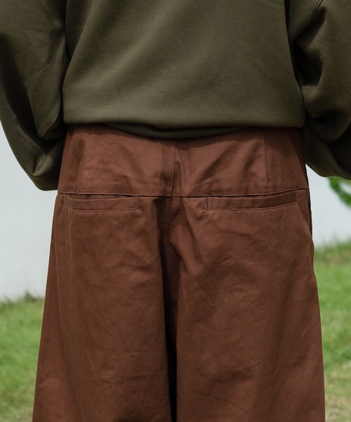 kutir（クティール）の「ワイドタックストレートパンツ（その他パンツ・メンズ・ダークブラウン/オレンジ/グリーン/マスタード・SMALL/MEDIUM/LARGE）」の21枚目の写真