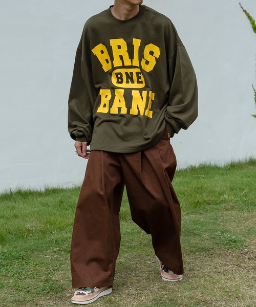 kutir（クティール）の「ワイドタックストレートパンツ（その他パンツ・メンズ・ダークブラウン/オレンジ/グリーン/マスタード・SMALL/MEDIUM/LARGE）」の20枚目の写真