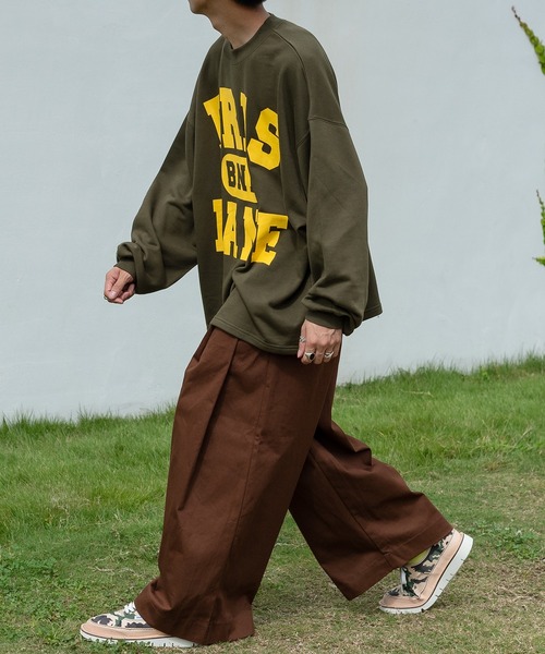 kutir（クティール）の「ワイドタックストレートパンツ（その他パンツ・メンズ・ダークブラウン/オレンジ/グリーン/マスタード・SMALL/MEDIUM/LARGE）」の15枚目の写真