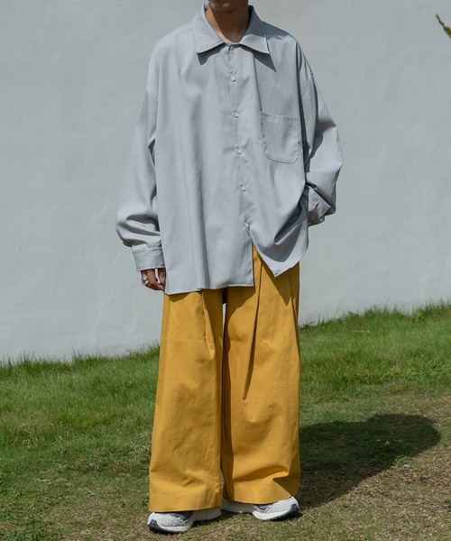 kutir（クティール）の「ワイドタックストレートパンツ（その他パンツ・メンズ・ダークブラウン/オレンジ/グリーン/マスタード・SMALL/MEDIUM/LARGE）」の7枚目の写真