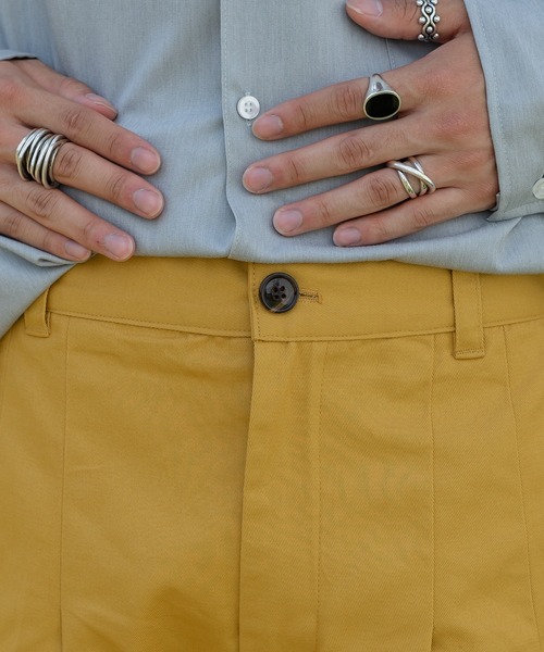 kutir（クティール）の「ワイドタックストレートパンツ（その他パンツ・メンズ・ダークブラウン/オレンジ/グリーン/マスタード・SMALL/MEDIUM/LARGE）」の13枚目の写真