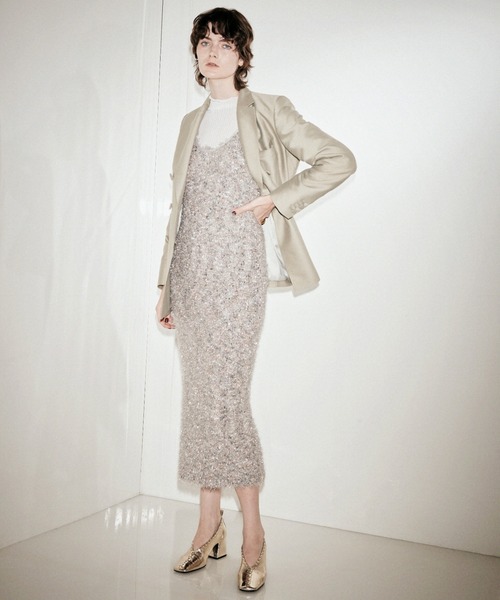 styling/(スタイリング)の「シアーリブニットハイネックプルオーバー(ニット/セーター・レディース・ホワイト/ピンクベージュ/ピンク/ブラック・FREE)」の21枚目の写真