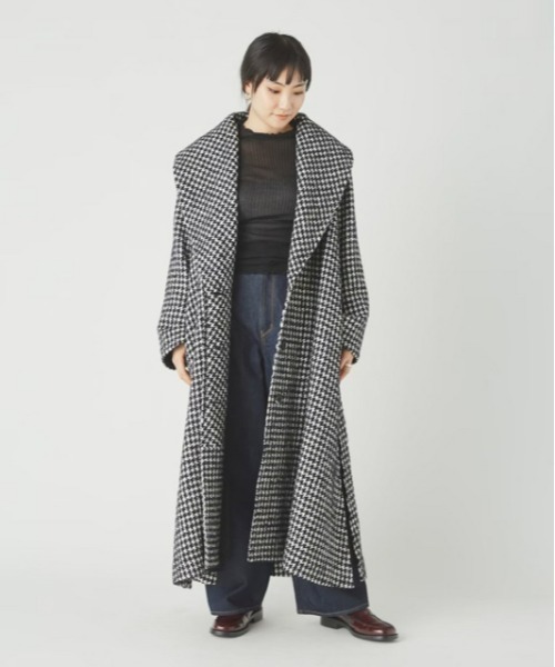 styling/(スタイリング)の「シアーリブニットハイネックプルオーバー(ニット/セーター・レディース・ホワイト/ピンクベージュ/ピンク/ブラック・FREE)」の19枚目の写真