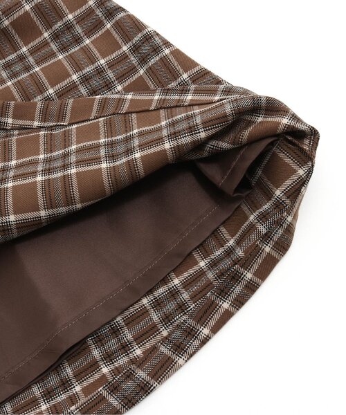 algy（アルジー）の「チェックドッキングワンピ（ワンピース・キッズ・ベージュ/ブラック・XX-SMALL/SMALL/XXX-SMALL/MEDIUM/X-SMALL）」の6枚目の写真