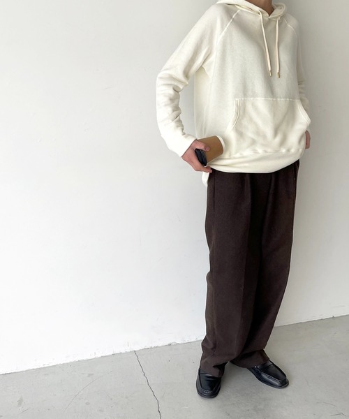 CANAL JEAN(キャナルジーン)の「harmonie(アルモニ) マシュマロ裏毛ラグランプルパーカー(パーカー・レディース・ホワイト/チャコールグレー/ブラック/グレー/モカ/オートミール・ONE SIZE)」の8枚目の写真