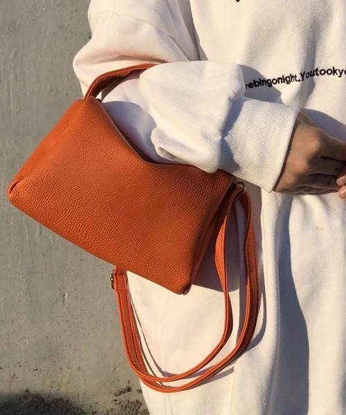 lala Born（ララボーン）の「2wayカラーポーチバッグ（ショルダーバッグ・レディース・ブラック/オレンジ/グリーン・FREE）」の16枚目の写真