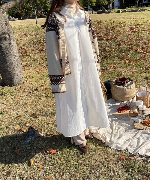 apres jour clair（アプレジュールクレア）の「【apres jour clair】タートルネック（Tシャツ/カットソー・レディース・ベージュ/ダークブラウン/アイボリー・フリー/X-LARGE）」の17枚目の写真