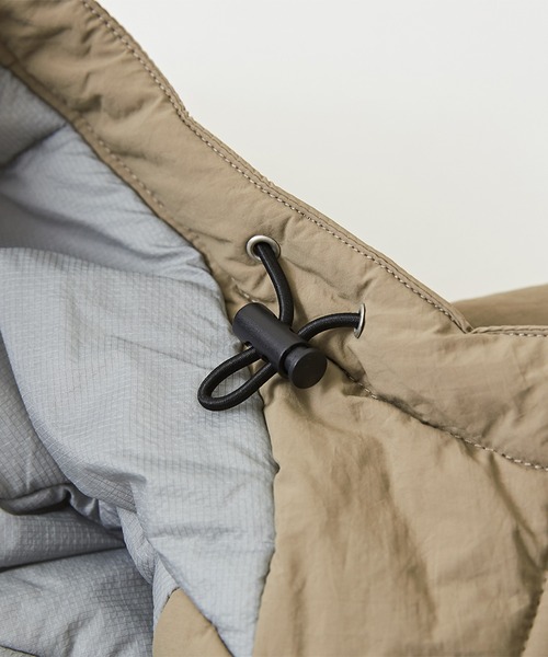 CUBE SUGAR（キューブシュガー）の「ナイロン中綿モンスターパーカーダウンジャケット（ダウンジャケット/コート・レディース・ベージュ/カーキ/マルチ/スミクロ・M）」の13枚目の写真