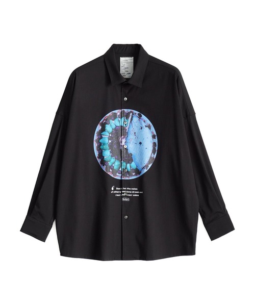 SHAREEF（シャリーフ）の「"BERRY TART"  L/S SHIRTS（シャツ/ブラウス・メンズ・ホワイト/ブラック/ミント・1/2/3）」の4枚目の写真