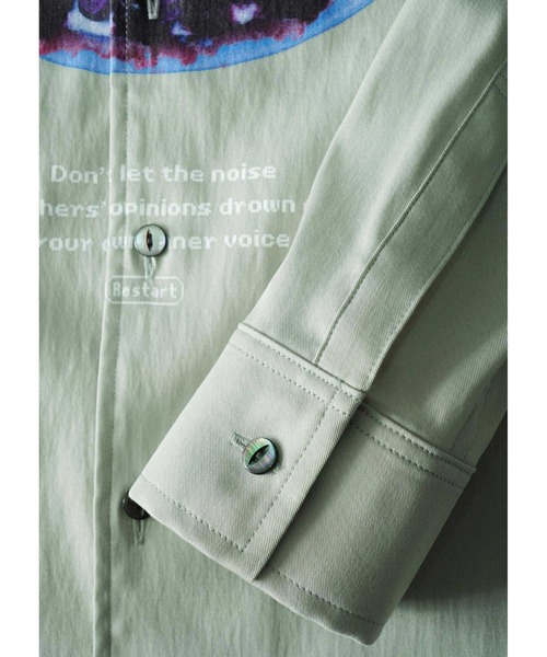 SHAREEF（シャリーフ）の「"BERRY TART"  L/S SHIRTS（シャツ/ブラウス・メンズ・ホワイト/ブラック/ミント・1/2/3）」の16枚目の写真