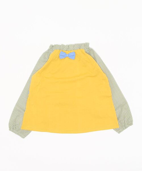 RAGMART（ラグマート）の「切り替えTシャツ（Tシャツ/カットソー・キッズ・グレー/オフホワイト/イエロー・110cm/100cm/120cm/130cm）」の6枚目の写真
